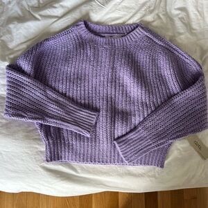 Cozy Purple Knit Sweater